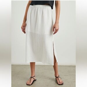 Rails Soraya Cotton Midi Skirt | White | Small